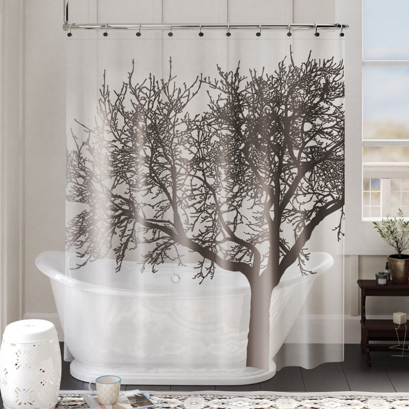 Winston Porter Maspeth EVA 5G Tree Vinyl Single Shower Curtain Liner